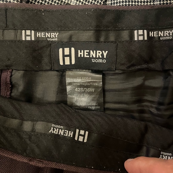 New Henry Uomo Men’s Suit 42S beautiful fabric with fine blended materials. - Picture 3 of 6